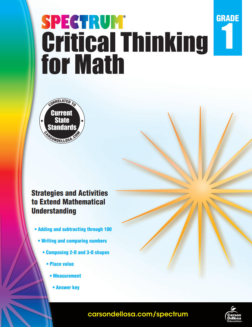 Spectrum Critical Thinking for Math Grade 1