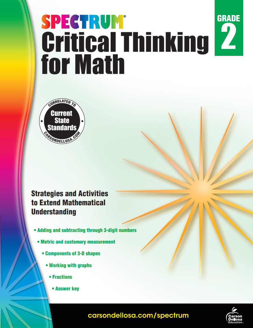 Spectrum Critical Thinking for Math Grade 2