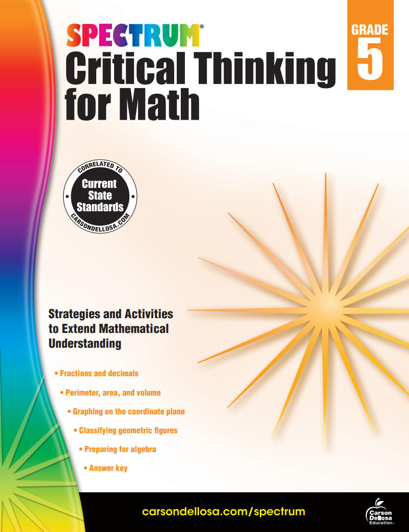 Spectrum Critical Thinking for Math Grade 5