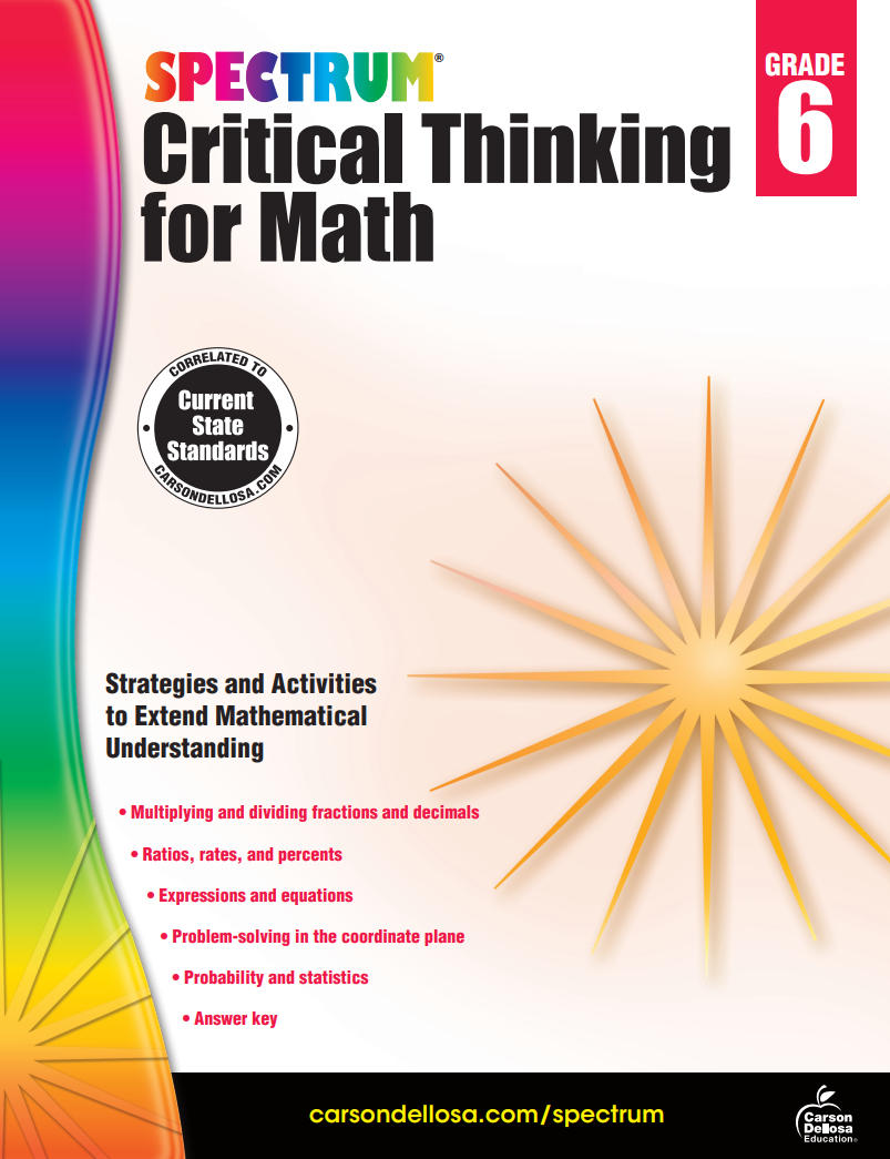 Spectrum Critical Thinking for Math Grade 6