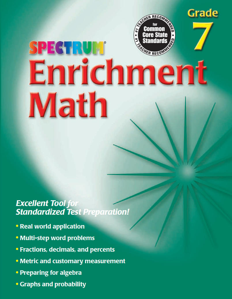 Spectrum Enrichment Math Grade 7