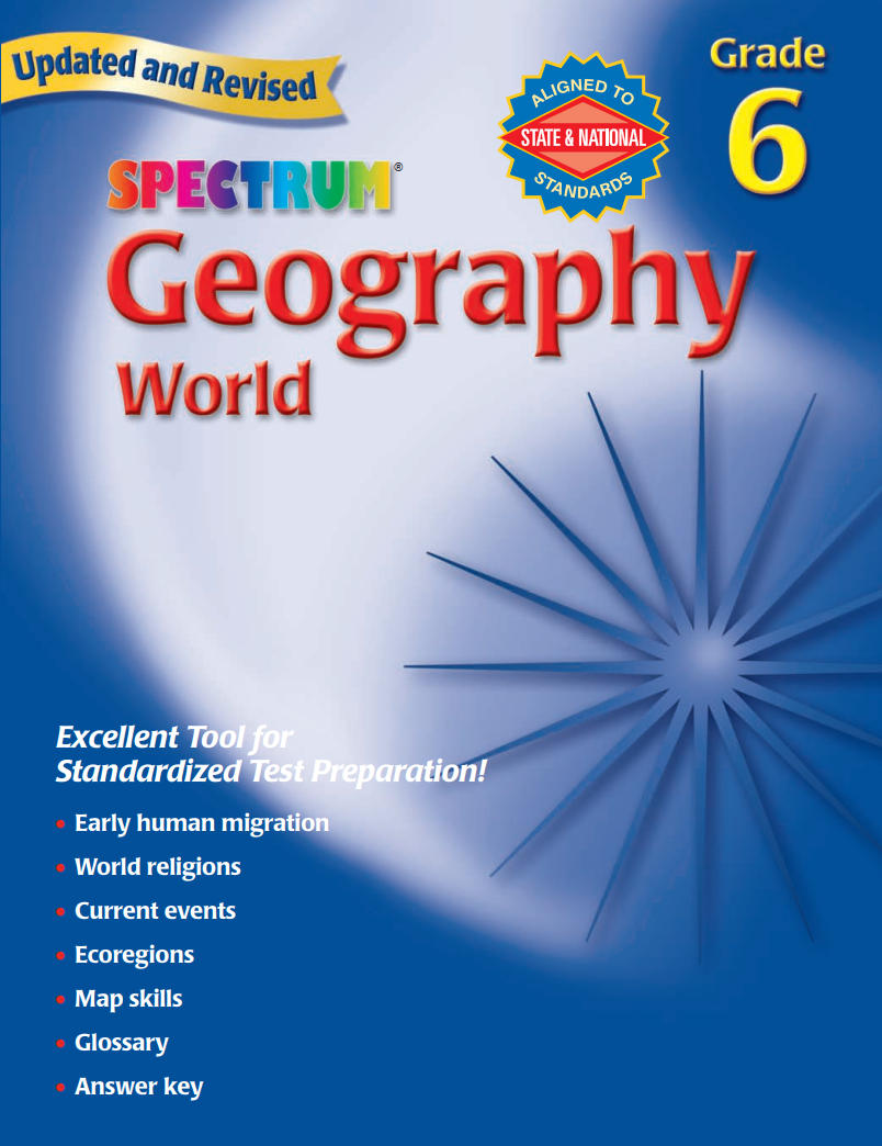 Spectrum Geography Grade 6 World