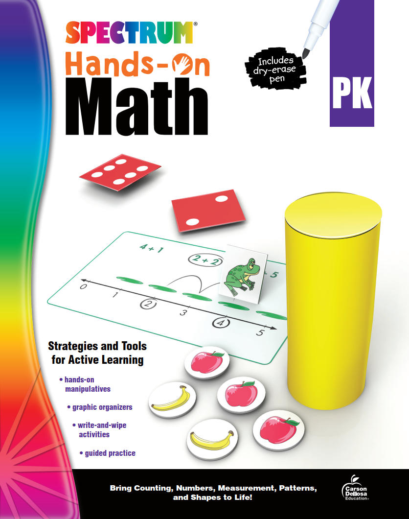 Spectrum Hands-On Math Workbook Grade PK-K