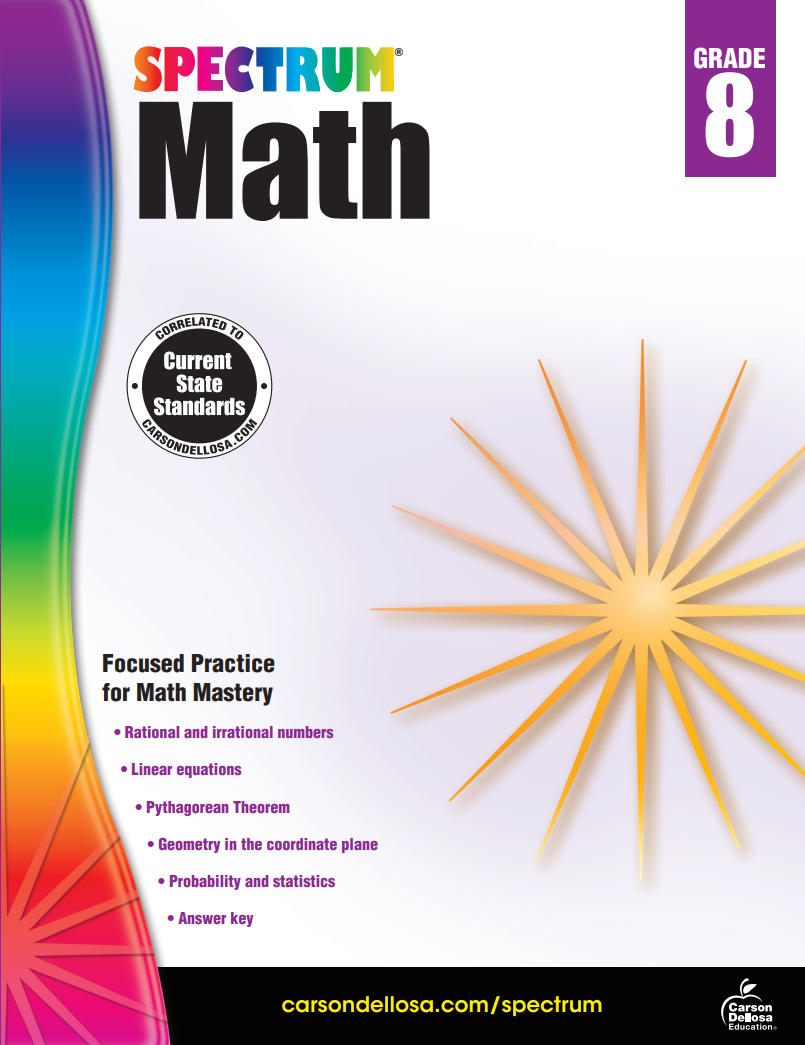 Spectrum Math Grade 8