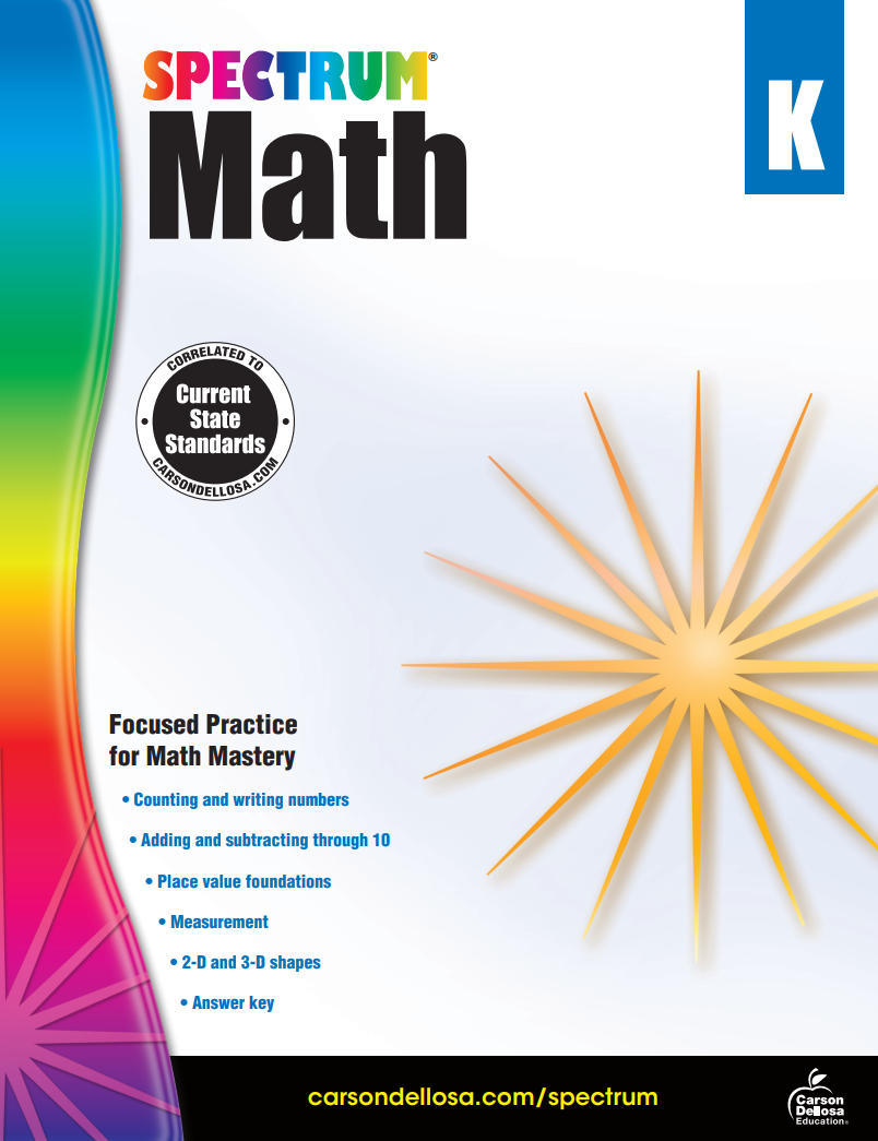 Spectrum Math Kindergarten