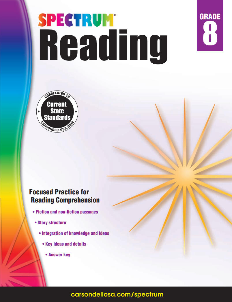 Spectrum Reading Grade 8