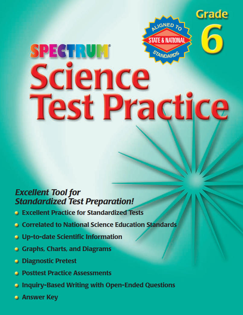 Spectrum Science Test Practice Grade 6