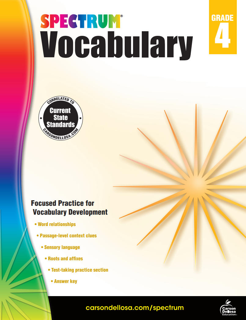 Spectrum Vocabulary Grade 4