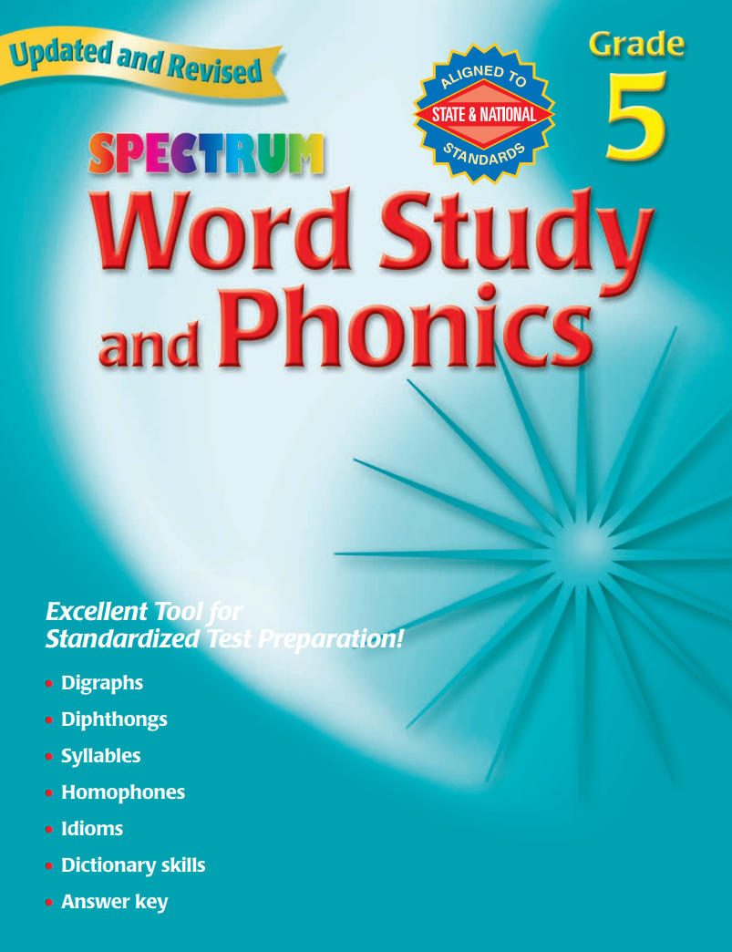 Spectrum Word Study and Phonics Grade 5